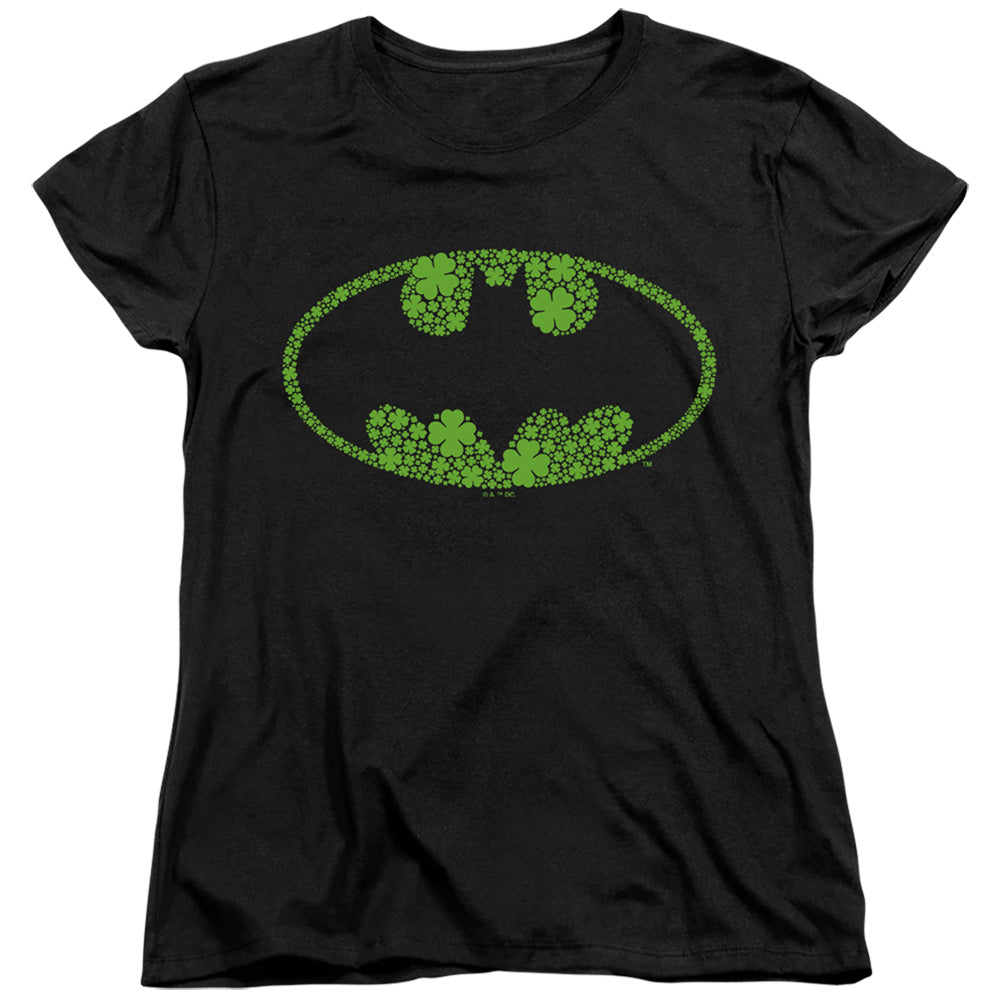 Batman St. Patrick'S Day Shamrock Logo Womens T-Shirt