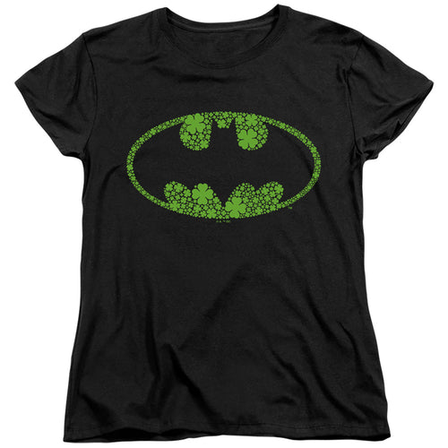 Batman St. Patrick'S Day Shamrock Logo Womens T-Shirt