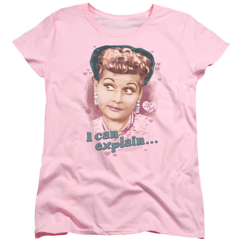 I Love Lucy I Can Explain Womens T-Shirt
