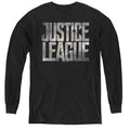 Justice League Metal Logo Youth Long Sleeve T-Shirt