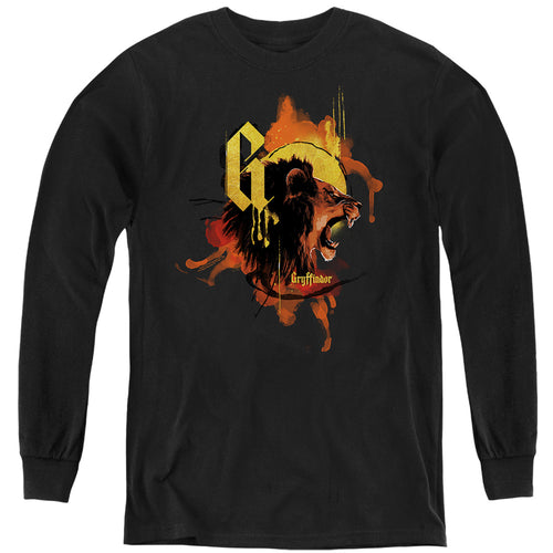 Harry Potter Urban Elegance Gryffindor Lion Youth Long Sleeve T-Shirt