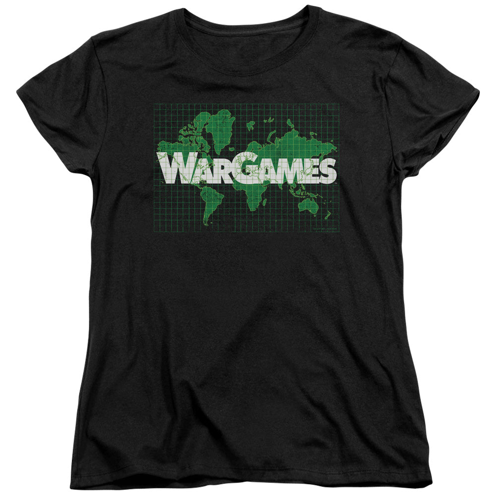 WarGames World Map Logo Womens T-Shirt