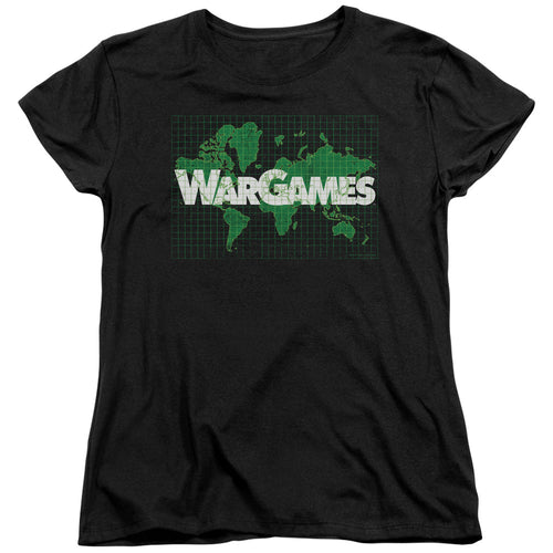WarGames World Map Logo Womens T-Shirt