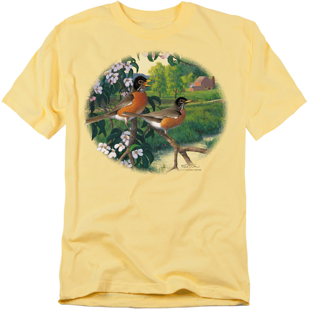 Wild Wings Apple Blossom Time Robins T-Shirt