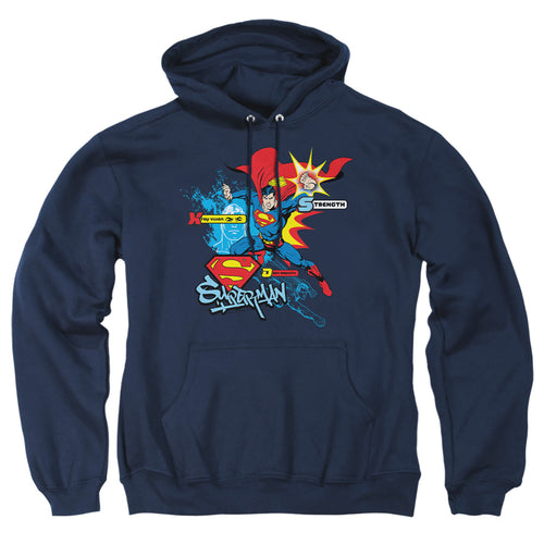 Superman Abilities Pullover Hoodie