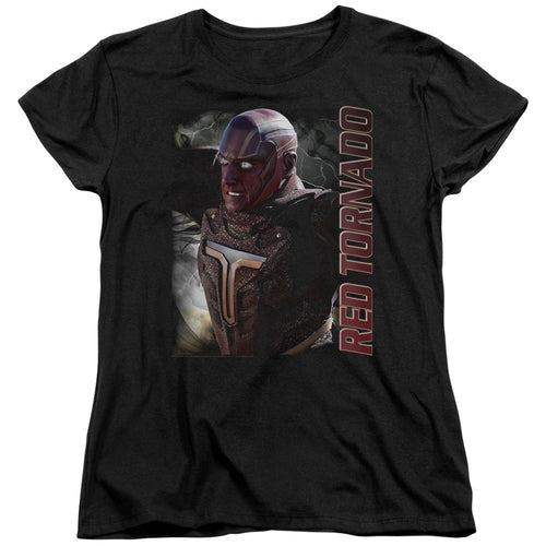 Supergirl Red Tornado Womens T-Shirt