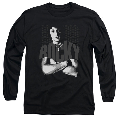 Rocky Arms Crossed Long Sleeve T-Shirt