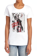 Batman Ink Wash Harley Womens T-Shirt
