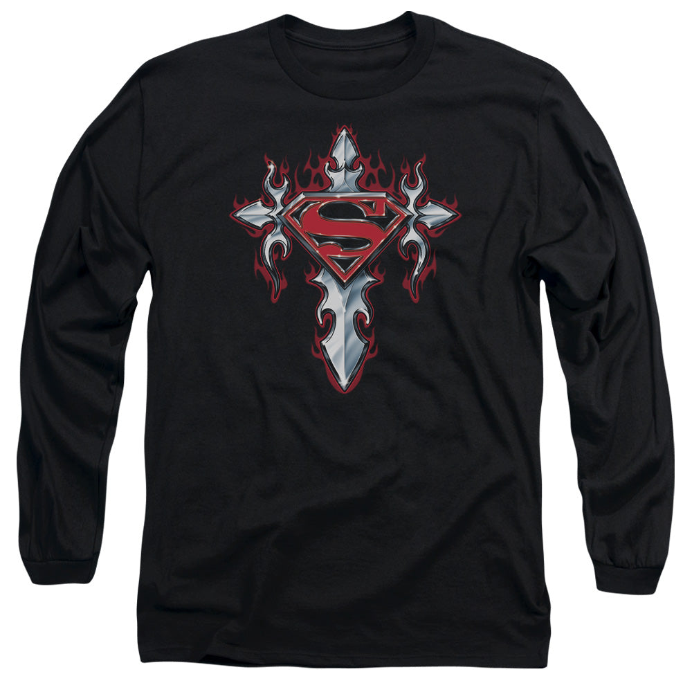 Superman Gothic Steel Logo Long Sleeve T-Shirt