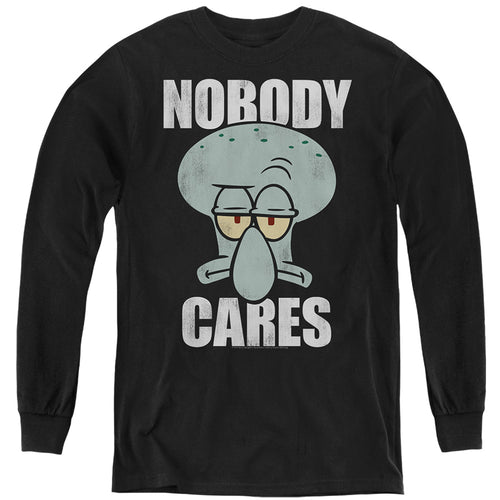 Spongebob Squarepants Nobody Cares Meme Youth Long Sleeve T-Shirt