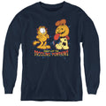 Garfield Drooling Pumpkins Youth Long Sleeve T-Shirt