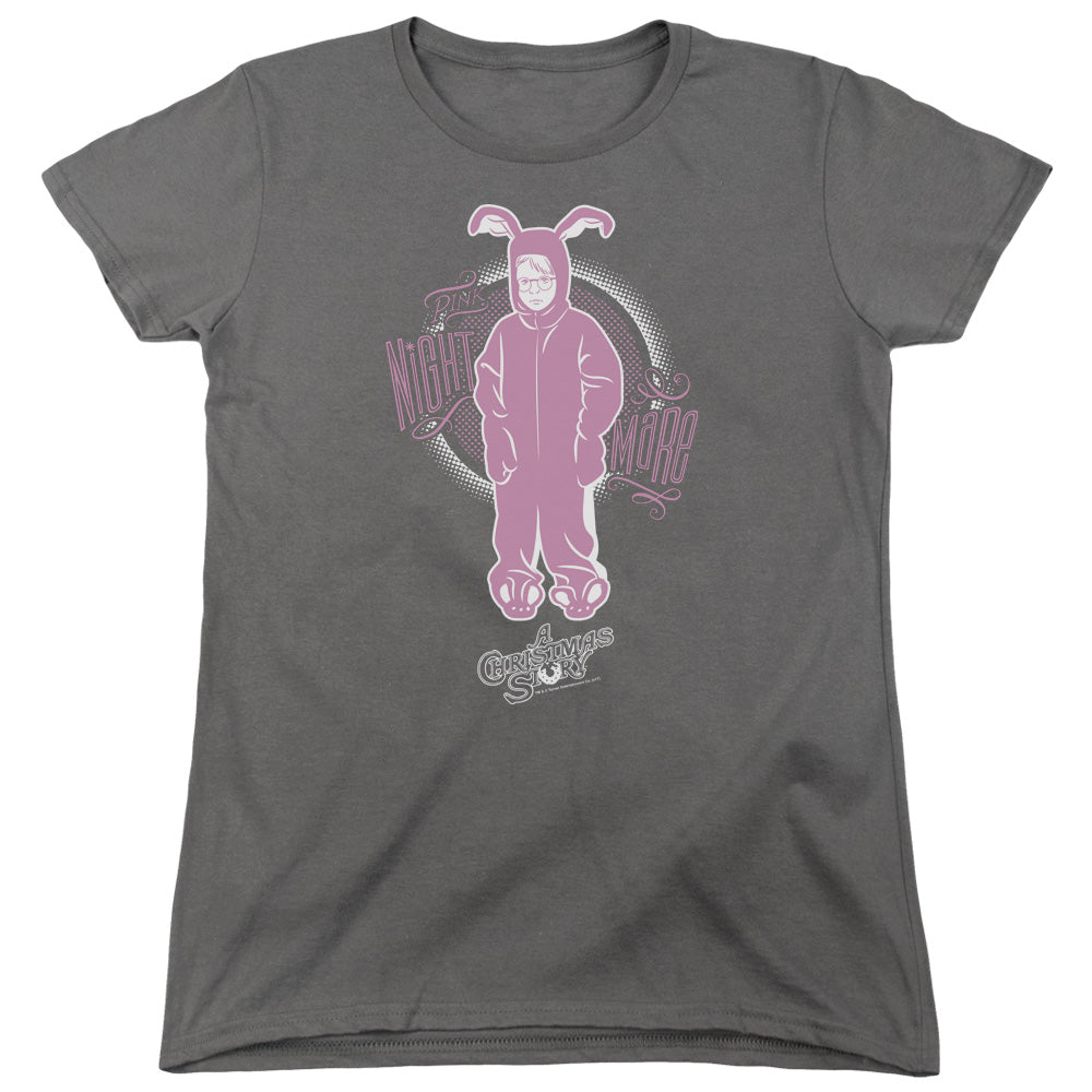 A Christmas Story Pink Nightmare Womens T-Shirt