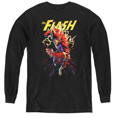 Justice League Ripping Apart Youth Long Sleeve T-Shirt