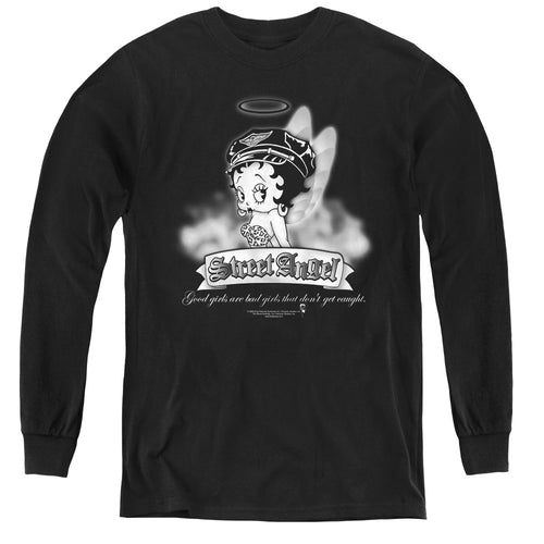 Betty Boop Street Angel Youth Long Sleeve T-Shirt