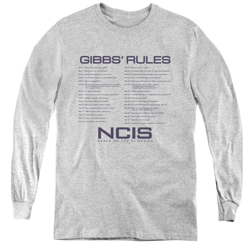 NCIS Gibbs Rules Youth Long Sleeve T-Shirt