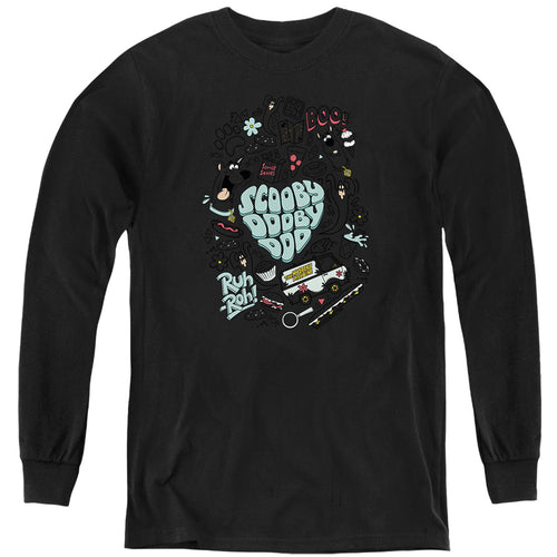 Scooby-Doo Icon Collage Youth Long Sleeve T-Shirt