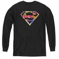 Superman Hawaiian Shield Youth Long Sleeve T-Shirt