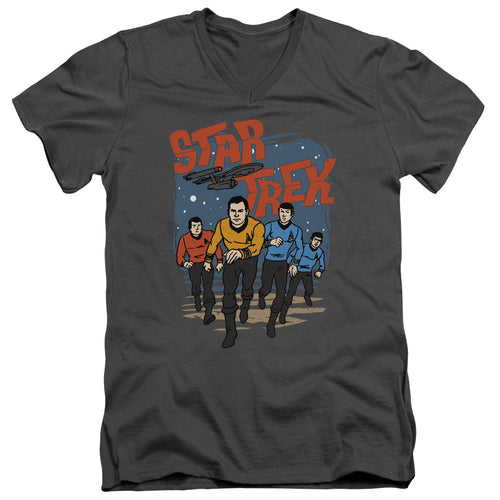 Star Trek Crew Run Forward V-Neck T-Shirt