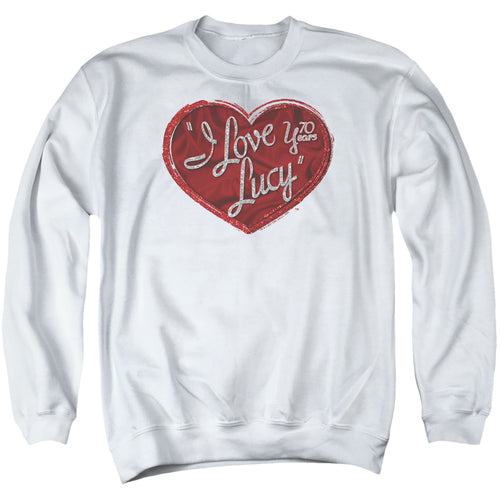 I Love Lucy Red Glitter 75 Crewneck Sweatshirt