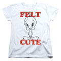 Looney Tunes Felt Cute Womens T-Shirt