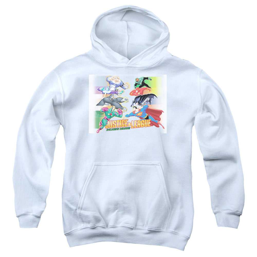 Justice League Evildoers Beware Youth Hoodie