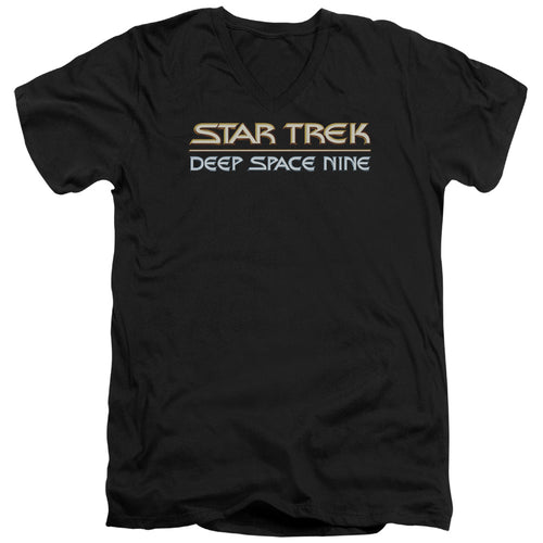 Star Trek Deep Space Nine Logo V-Neck T-Shirt