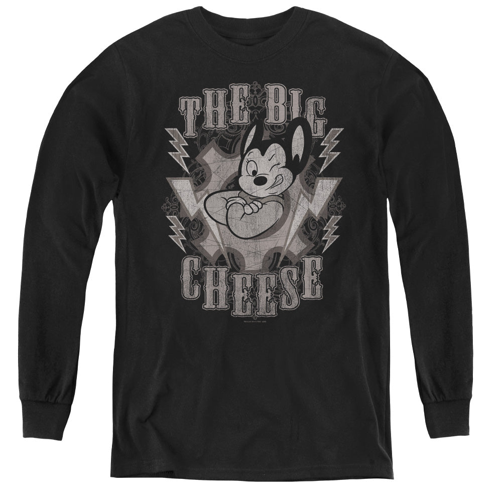 Mighty Mouse The Big Cheese Youth Long Sleeve T-Shirt