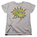 Teenage Mutant Ninja Turtles Funny Face Turtles Womens T-Shirt