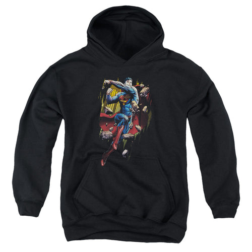 Superman Flying Determination Youth Hoodie