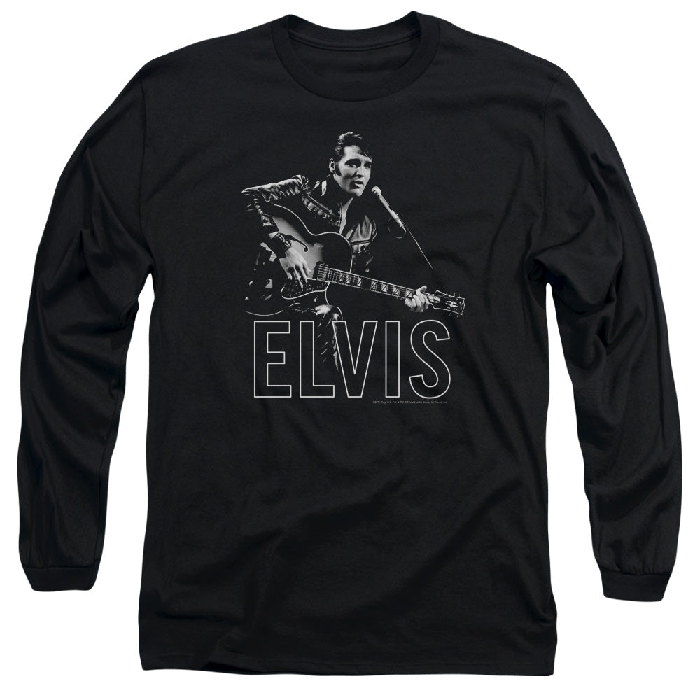 Elvis Presley Guitar In Hand Long Sleeve T-Shirt