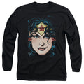 Justice League Wonder Woman Head Long Sleeve T-Shirt