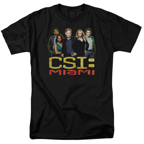 CSI: Miami The Cast In Black T-Shirt