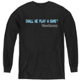WarGames Shall We Play a Game Text Youth Long Sleeve T-Shirt