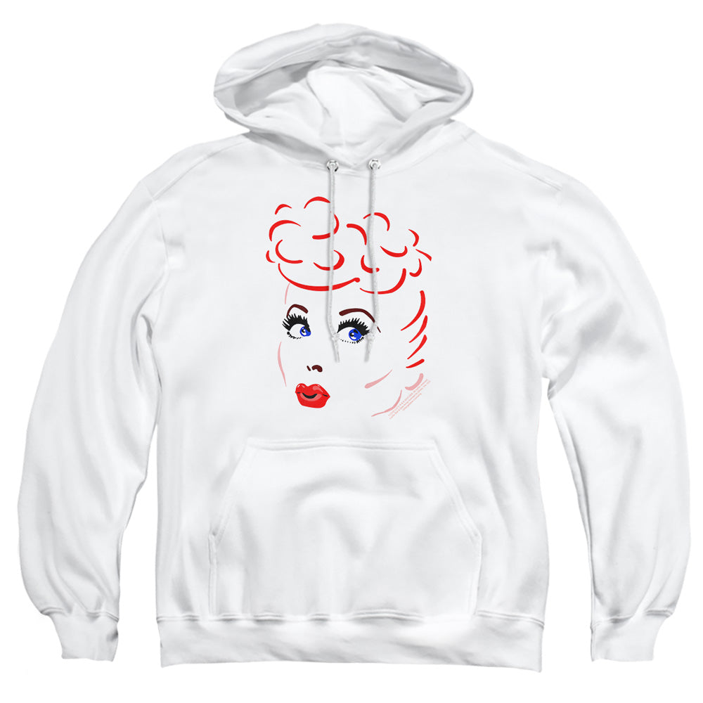 I Love Lucy Lines Face Pullover Hoodie