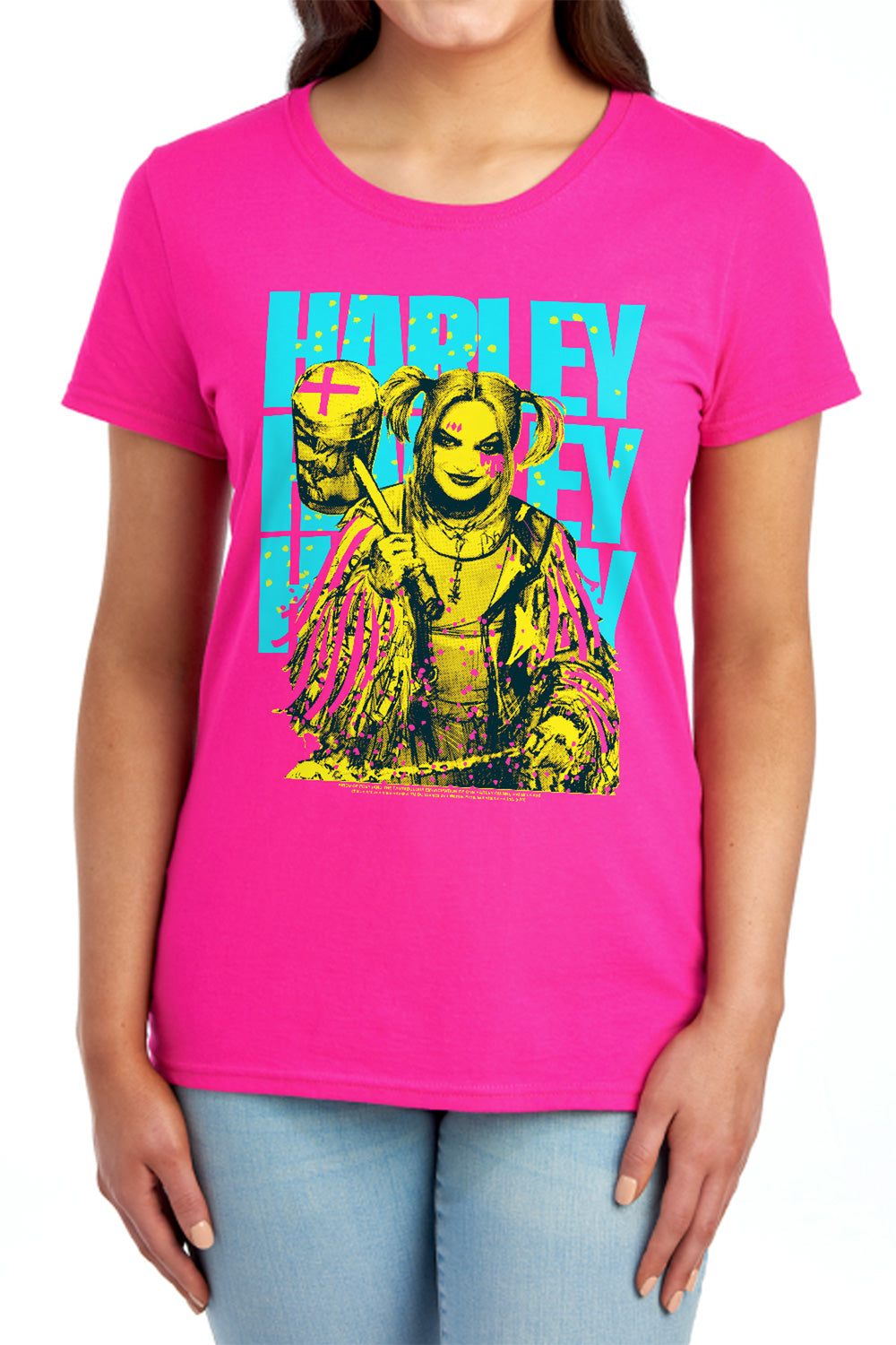 Birds of Prey Harley Painted Womens T-Shirt