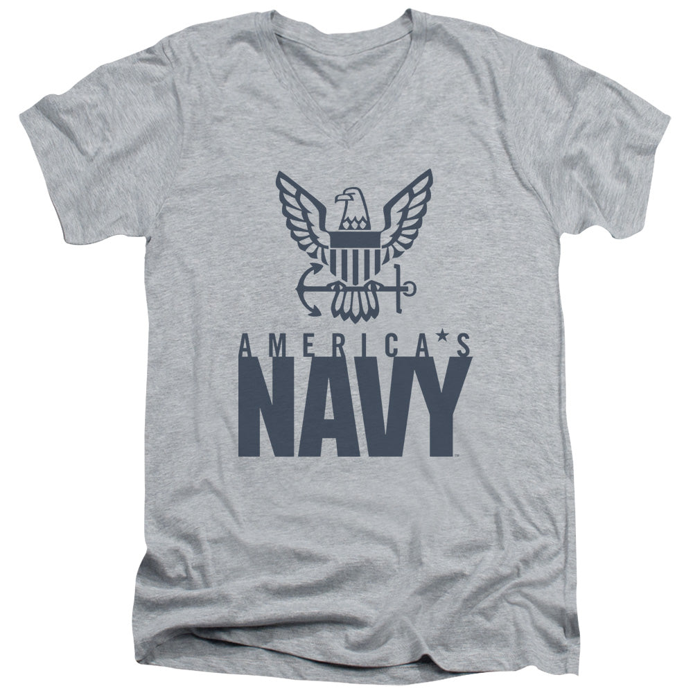 U.S. Navy Eagle Logo V-Neck T-Shirt