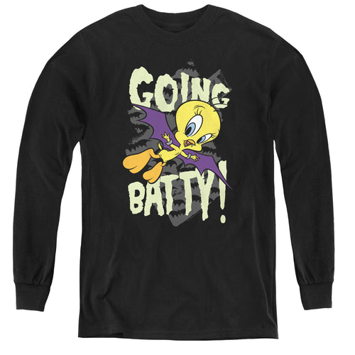 Looney Tunes Going Batty Youth Long Sleeve T-Shirt