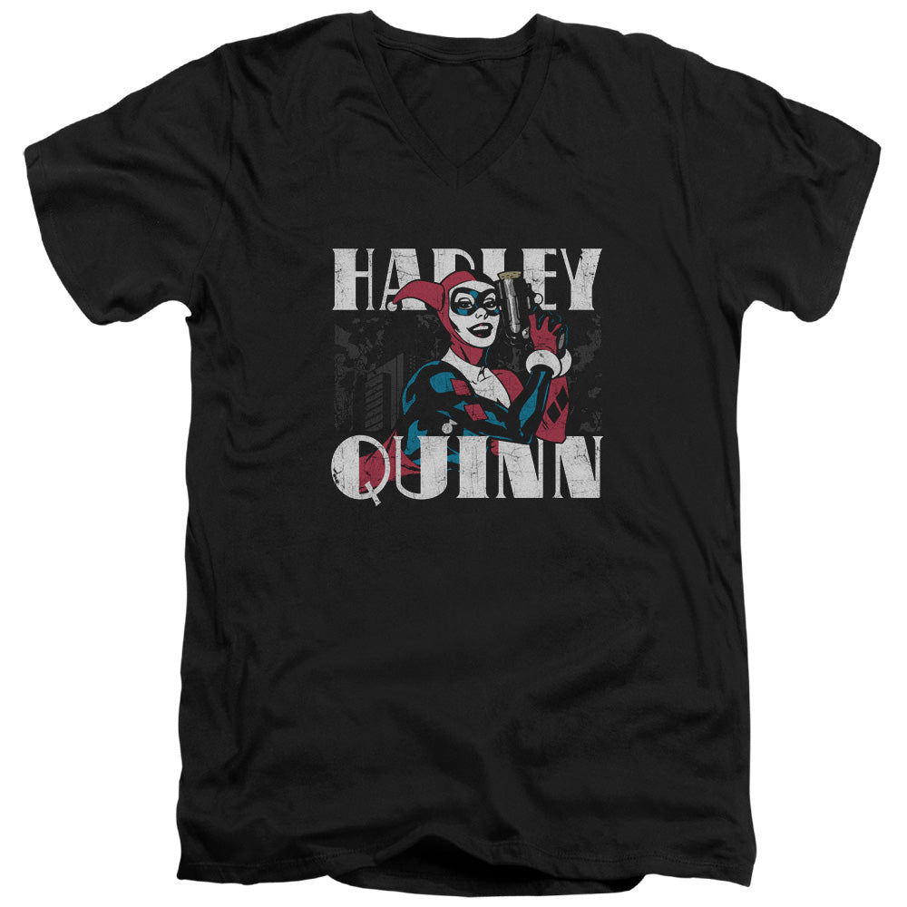 Batman Harley Bold V-Neck T-Shirt