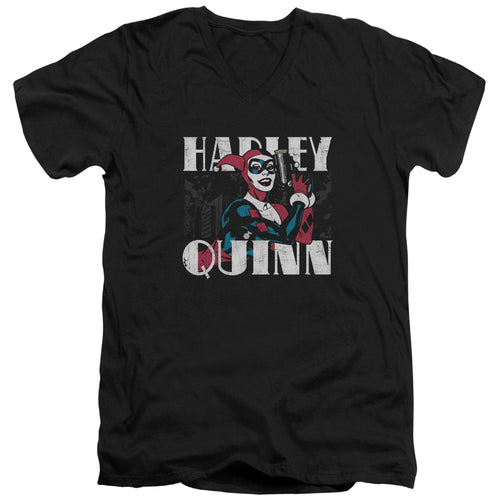 Batman Harley Bold V-Neck T-Shirt