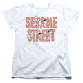 Sesame Street In Letters Womens T-Shirt