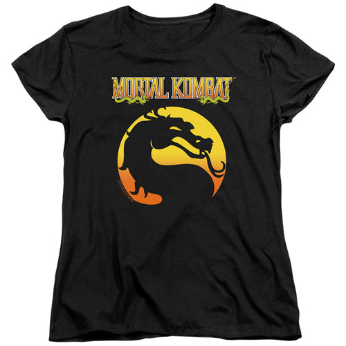 Mortal Kombat Klassic Logo Womens T-Shirt
