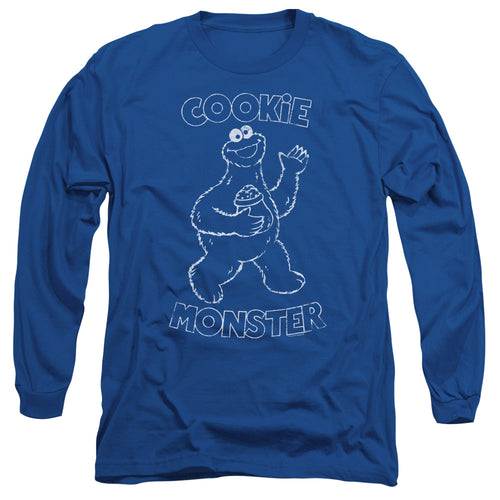 Sesame Street Simple Cookie Long Sleeve T-Shirt