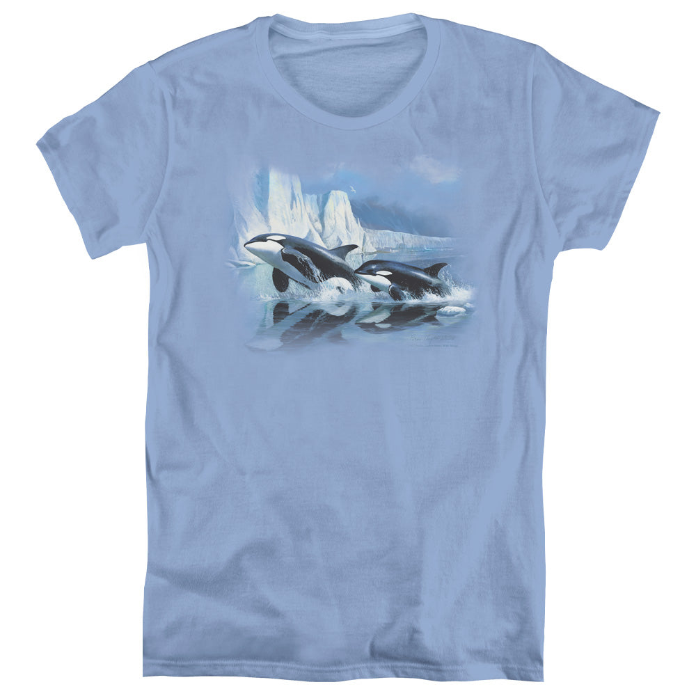 Wild Wings Glacier's Edge Orcas Womens T-Shirt