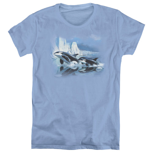 Wild Wings Glacier's Edge Orcas Womens T-Shirt