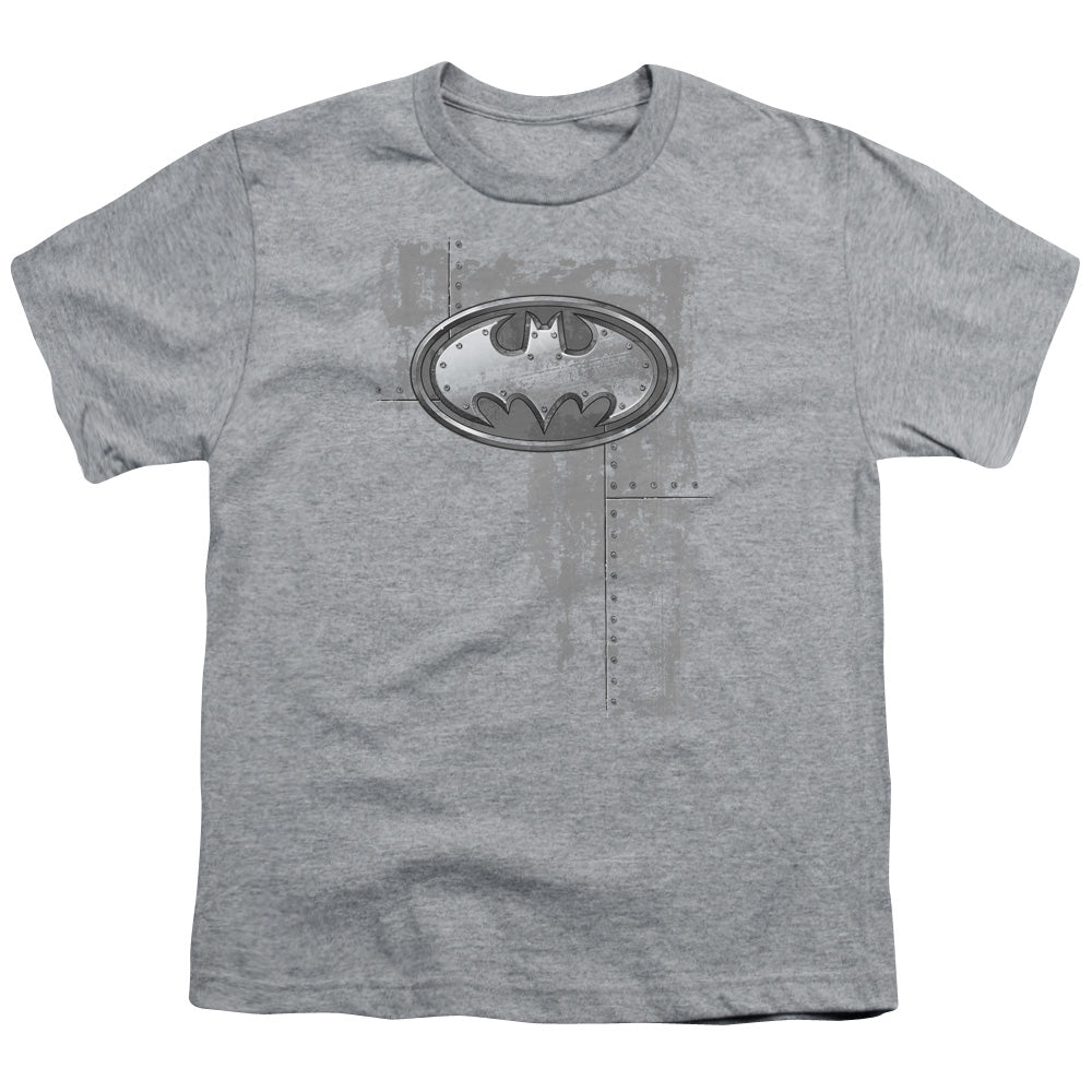 Batman Rivited Metal Logo Youth/Toddler T-Shirt