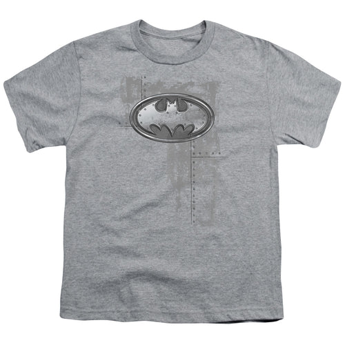 Batman Rivited Metal Logo Youth/Toddler T-Shirt
