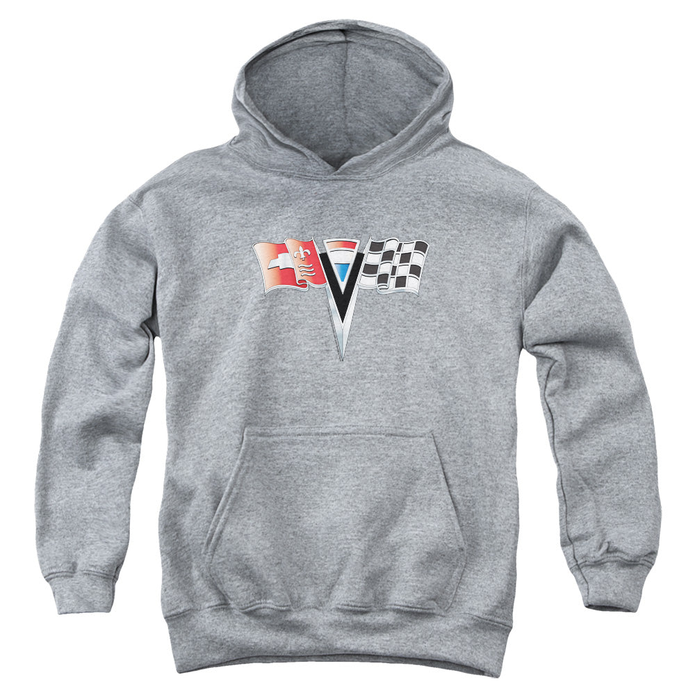Chevy 2ND Gen Vette Nose Emblem Youth Hoodie