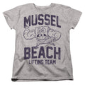 Spongebob Squarepants Mussle Beach Lifting Team Womens T-Shirt