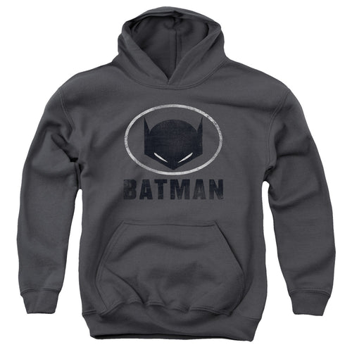 Batman Mask In Oval Youth Hoodie