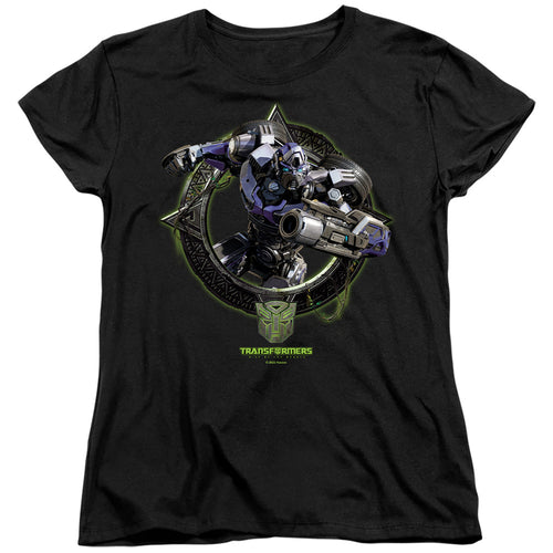 Transformers Mirage Circle Frame Womens T-Shirt